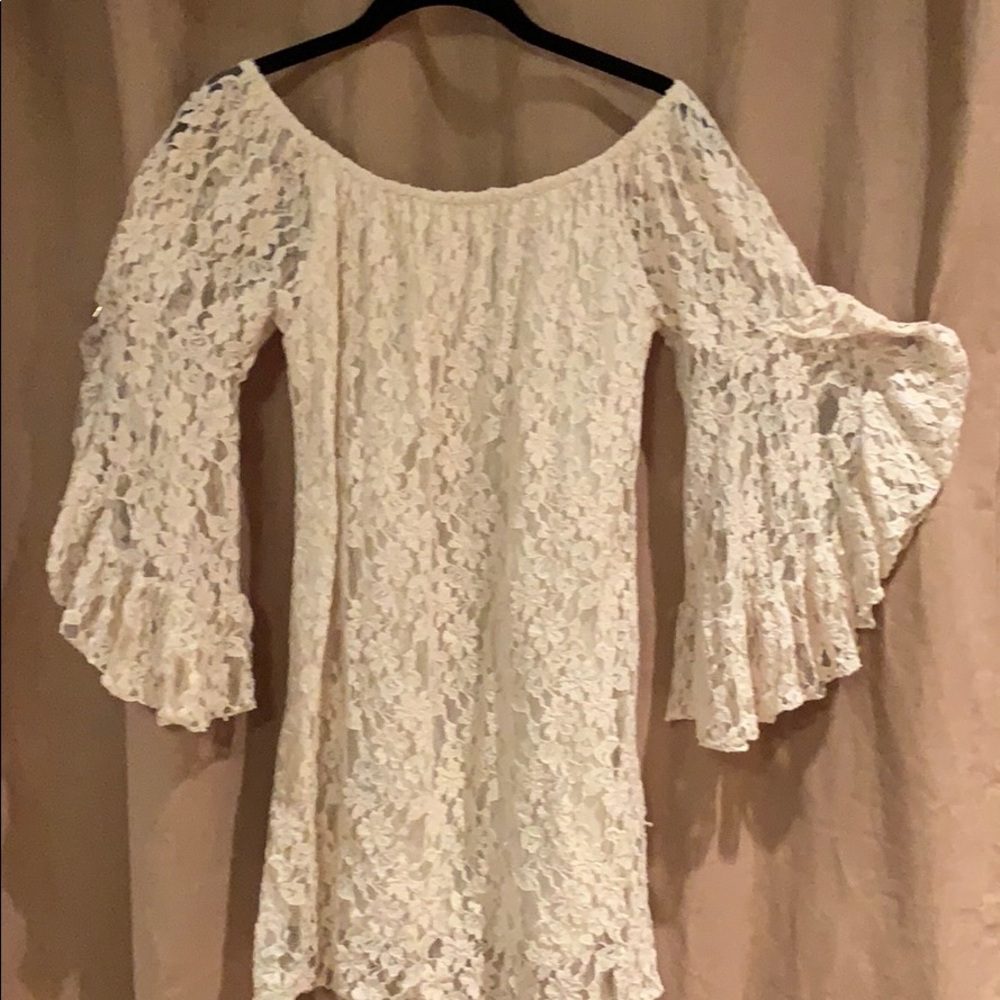 Cream Lace Dress